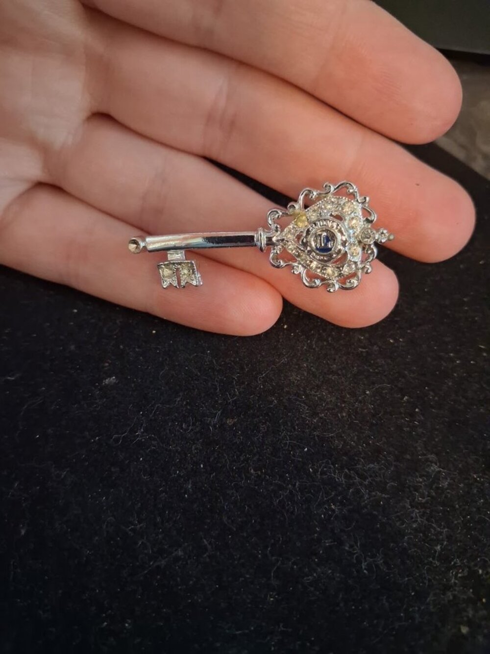 Lions Club Key brooch